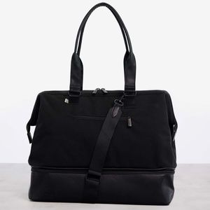 Beis Convertible Weekender Bag in Black